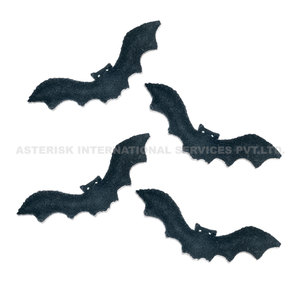Ensemble de chauves-souris en feutre d'Halloween pour guirlande de fête, décoration de chambre d'enfant, porte-clés, décoration de la maison, chauve-souris en feutre de laine effrayante, fabriquée à la main au Népal - Product Image 2