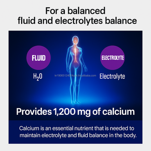 Calcium 1200mg Comprimés 20 Comptes Supplément minéral d'électrolyte naturel pour adultes OEM Corée - Product Image 6