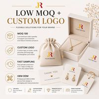 Emballages de bijoux personnalisés, emballages de luxe pour bijoux avec boîte, carte et pochette pour les marques de bijoux à étiquette privée