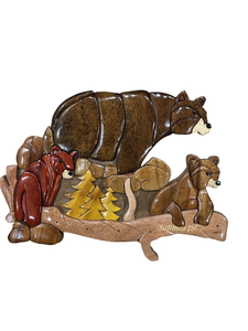 Porte-clés artisanal de style vintage, plaques murales en bois intarsia pour la décoration de la maison, artisanat du bois, usine du Vietnam - Product Image 3