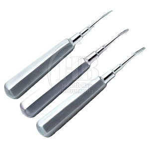 Kit d'instruments d'élévateurs dentaires manuels en acier inoxydable, finition lisse, construction robuste, poignée ergonomique, professionnel - Product Image 2