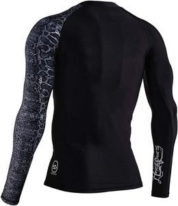 เสื้อรัดรูปแขนยาวสีแดง STAR SPEED สำหรับผู้ใหญ่ แบบยูนิเซ็กซ์ แห้งเร็ว ผลิตจากผ้าสแปนเด็กซ์/โพลีเอสเตอร์ ไร้ตะเข็บ - Product Image 3