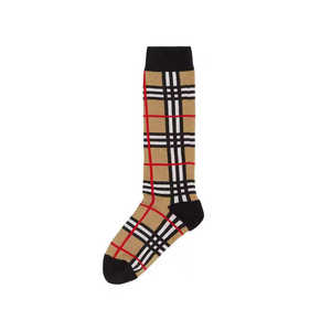 Chaussettes en coton unisexe personnalisées en gros avec revers noir, bout antidérapant, respirantes, tricotées pour adultes, décontractées, football, soccer - Product Image 4