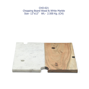 Tabla de Cortar de Piedra y Madera MAE India al por Mayor, 12x12 pulgadas, 1.5 cm de Grosor, Ligera, Desechable, Apta para Lavavajillas, Duradera y Ecológica - Product Image 4