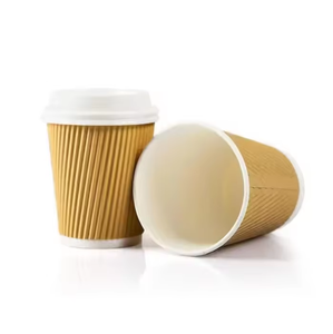 แก้วกาแฟกระดาษแบบใช้แล้วทิ้งขนาด 120 มล. (4 ออนซ์) ย่อยสลายได้ ผนังสองชั้น ปรับแต่งได้ พร้อมฝาสีธรรมชาติรักษ์โลก สำหรับการตั้งแคมป์ - Product Image 2