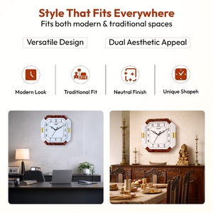 Simple Slim Body Quartz Analog Wall <b>Clock</b> for Home Office <b>Battery</b> Operated Minimalist Design Multiple Color Options - Product Image 6