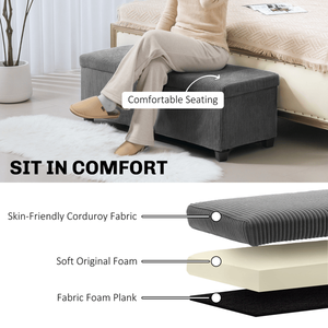 "Modern <b>Wooden</b> & Leather Living Room <b>Bench</b> Ottoman Home Kitchen Hotel Furniture" - Product Image 5
