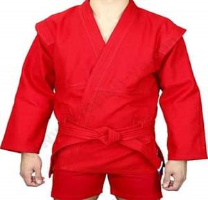 ชุดยูนิฟอร์มซัมโบคุณภาพพรีเมียม ผ้าฝ้าย 100% พร้อมเข็มขัดซัมโบ เสื้อแจ็คเก็ต และกางเกงขาสั้น  รับสกรีนโลโก้และไซส์ตามสั่ง โดย Zevron Sports - Product Image 2