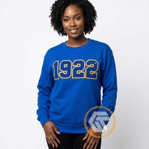 Sweat-shirt décontracté en molleton de coton 500g, personnalisé, de haute qualité, motif Trésors Grecs, pour femme, collection Automne/Hiver, Sigma Gamma Rho, écologique, couleur unie - Product Image 3