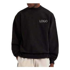 Sweat-shirt d'hiver sur mesure de haute qualité pour hommes, grandes tailles, couleurs personnalisables, 100% coton, imperméable, couleur unie, vente chaude - Product Image 4