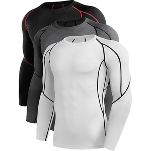 Sports Long Sleeve Shirts White Color Sweatshirt Fitness Jogging Tops Breathable Training Compression Running T-Shirt - Product Image 2