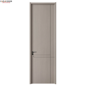 High Quality Prehung Indoor Solid Wooden MDF Core Door PVC Film Waterproof Anti-termite Anti-crack Easy Clean LivingRoom Bedroom - Product Image 1