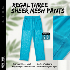 Pantalon en maille transparente pour homme, sexy, léger, respirant, taille élastique, décontracté, pour l'été - Product Image 1