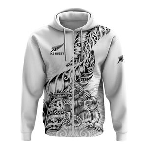 Sweat à capuche tribal polynésien personnalisé avec logo OEM, imprimé sur toute la surface, tenue d'équipe de rugby, motif maori personnalisé, sweat à capuche hawaïen - Product Image 4