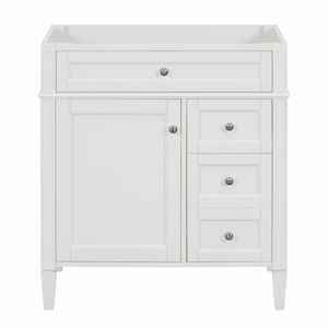 Modern 30-Inch Bathroom Vanity <b>Storage</b> Cabinet with <b>2</b> <b>Drawers</b> Tip <b>Drawer</b> Excluded Sink Not Included Contemporary Style - Product Image 2