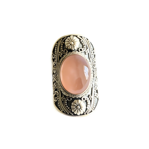 Designer 15.0 Grams Rose <b>Quartz</b> Fashion <b>Ring</b> - Product Image 2