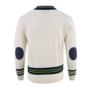Suéter de Cricket de Invierno para Hombre, Personalizado al por Mayor, Cuello en V, Lana/Cachemira, Logotipo Frontal, Antipilling, Transpirable - Product Image 2