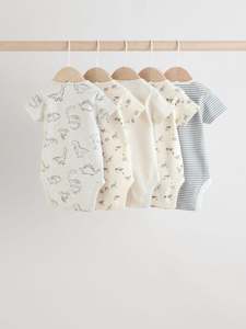 Combinaison bébé Annamar Clothing personnalisée en bambou 95% et élasthanne 5%, douce, extensible, respirante, écologique, à manches courtes - Product Image 3