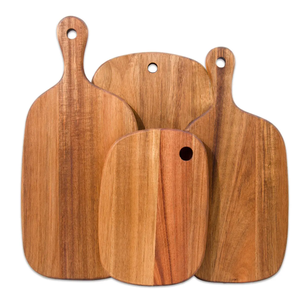 Planche à découper en bois de noyer rustique, forme rectangulaire avec poignée, bloc de découpe de qualité pour la cuisine, planche à découper pour légumes - Product Image 5