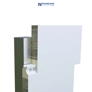 Panneau sandwich en laine de roche PU de 75 mm, écologique, résistant au feu, pour les installations industrielles, les usines technologiques, les entrepôts - Product Image 3