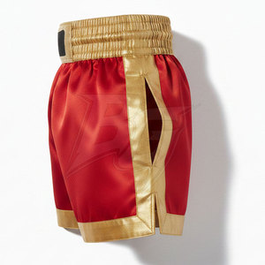 Shorts de combat Muay Thai sur mesure, style nouveau, couleur unie, satin/polyester, séchage rapide, respirant, fabriqué au Pakistan pour hommes - Product Image 2