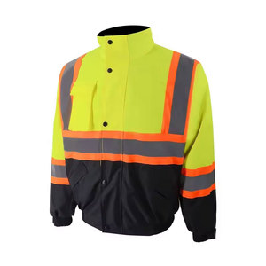 Chaquetas de Seguridad Reflectantes de Alta Visibilidad para Hombre, Chaqueta de Trabajo de Alta Visibilidad Bicolor para Hombre - Product Image 3