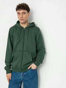 Sweat à capuche zippé pour homme, prix de gros abordable, avec logo brodé et patch chenille personnalisé, en polaire technique, pour l'hiver, style mode - Product Image 5