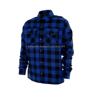 2025 OEM Premium Motorbike Kevler <b>Shirts</b> <b>Men's</b> Stand Collar Yarn Dyed High Quality Protective <b>Pads</b> Wholesale Low MOQ - Product Image 4