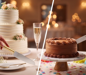 Premium Gold Handle Cake Server With Silver Finished Head Suitable <b>For</b> Stylish Dessert Table And Home Events Serving Use - Product Image 5