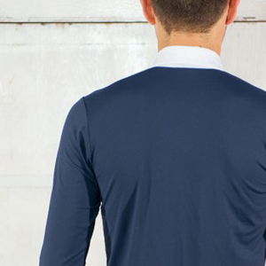 Lightweight <b>Men</b> Equestrian Full SLeeves Shirt Breathable Stretch Fabric Horse Riding <b>Base</b> <b>Layer</b> for Training and Summer Riding - Product Image 4