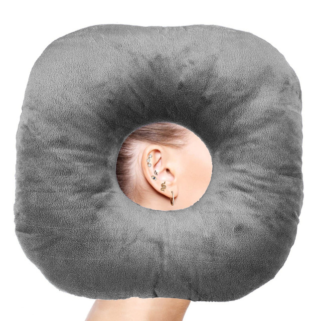 Best-selling Product Hollow Seat Cushion Lumbar Support Donut-shaped Ear Protection Side Sleeping Pillow for Ear Hole Recovery