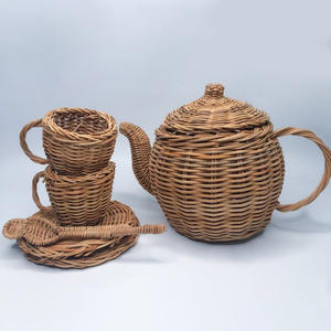 Juguetes divertidos para niños, juego de rol, excelente precio, juguete de ratán, el más vendido, juego de té para niños, venta al por mayor - Product Image 2