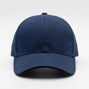 Unisex <b>Navy</b> Blue 6-Panel <b>Baseball</b> <b>Cap</b> Cotton Twill Fitted Casual Hat Adult Size 58-60CM Solid Color - Product Image 1