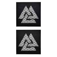 Parches Triangulares de Tela No Tejida con Corte Láser, Personalizados al por Mayor, para Ropa, con Letras Coloridas - Product Image 4