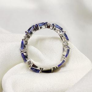 Natural Tanzanite <b>Ring</b> Dainty Gemstone Jewelry For Women December Birthstone Everyday Statement Gift <b>Ring</b> - Product Image 2