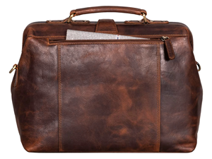 <b>Mens</b> Genuine Leather Casual Luxury Doctor <b>Bag</b> <b>Weekender</b> Travel Duffle Zipper Large Capacity Water Resistant Eco-Friendly - Product Image 1