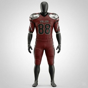Ensemble d'uniformes de football américain personnalisés de qualité supérieure pour hommes, avec maillot en mesh respirant haute performance et pantalon rembourré - Product Image 3