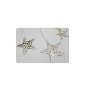 Handmade Acrylic Transparent Beveled Star Hanging Ornaments Decorative Clear Stars <b>Red</b> <b>Ribbon</b> for Christmas Holiday Event Decor - Product Image 6