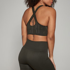 Soutien-gorge de sport de maintien optimal, respirant, écoresponsable, en Spandex/Nylon, avec bretelles réglables, soutien moyen, pour tous - Product Image 2