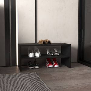 Scarpiera 13.7 \ "nera con 2 ripiani - Product Image 1