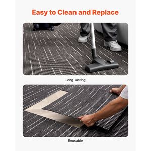 24 Piezas de Baldosas Modulares para Piso Comercial de 24x24 Pulgadas, Alfombra Cuadrada Reutilizable con Acolchado Suave y sin Costuras, 96 Pies Cuadrados por Unidad - Product Image 6