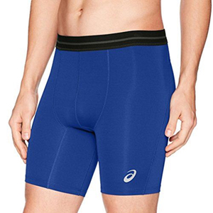 Shorts de compression noirs pour hommes, taille haute, longueur capri, séchage rapide, style sportif, taille élastique, tricotés en Spandex et Nylon - Product Image 4