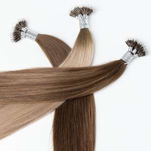 Extensiones de Cabello Hairarchy 100% Remy Indias con Punta Nano, Trama Individual, 30 Pulgadas, Negro Natural, Extensiones de Cabello Humano Premium en Todos los Colores - Product Image 1