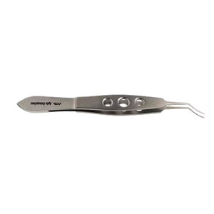 Pinces de Lehner pour Capsulorhexis à pointe angulaire, à pointes courbées et délicates, longueur 10,5 cm, diamètre 13 mm, pour usage manuel en chirurgie ophtalmique en milieu hospitalier - Product Image 4