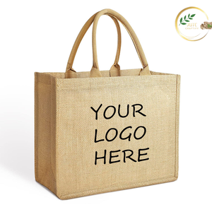 Heavy Duty Natural Jute Carry <b>Bag</b> Sustainable Reusable Tote <b>Bag</b> for Supermarket and Shopping - Product Image 2