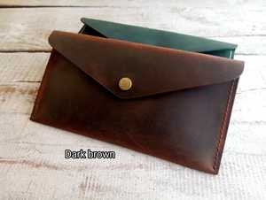 Cartera organizadora de efectivo de cuero genuino de alta resistencia, sistema de organización de dinero portátil, venta al por mayor, OEM, personalizada, de lujo, tipo carpeta de presupuesto - Product Image 2