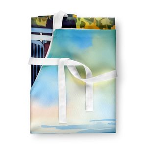 Delantal Multicolor grande Unisex de acuarela de girasoles de Kansas para cocinar manualidades para hornear jardinería para mujeres y hombres adultos - Product Image 3