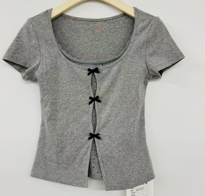 Tops Cortos Casuales de Moda, de Algodón Acanalado, Ligeros, sin Espalda, Cómodos, para Mujer - Product Image 5