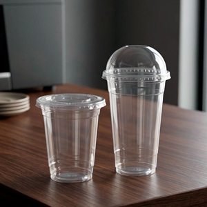 16oz Disposable Transparent Beverage <b>Cup</b> 95mm PP <b>Plastic</b> <b>Cup</b> With Lid For Cold <b>Drinks</b> Iced Coffee Tea - Product Image 1