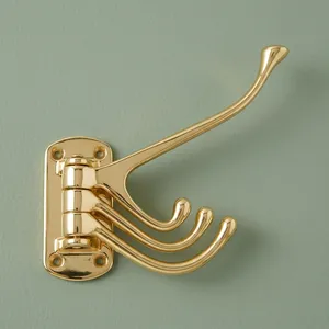 Most Selling Brass Hook <b>For</b> Creative Walls Doors Style Wall Mounted Hook <b>For</b> Bathroom Bedroom Living Room Available <b>For</b> Sale - Product Image 6